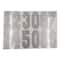 8" Silver Iron-On Glitter Numbers by Make Market®